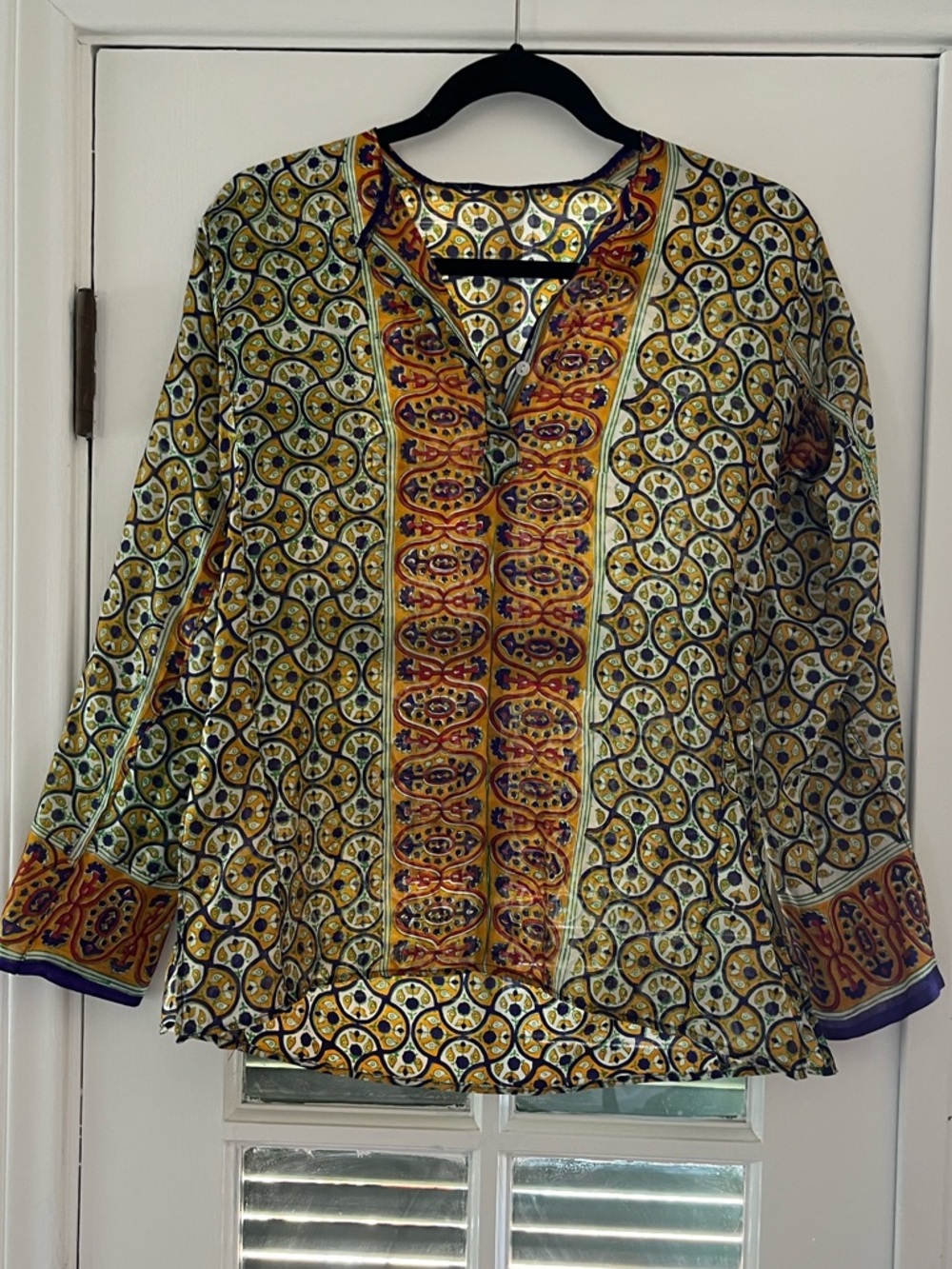 Vintage Silk Cato top